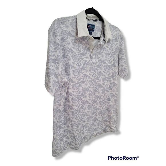 Charleston Thread Men's L Polo Tropical design L 100% cotton - Picture 4 of 8